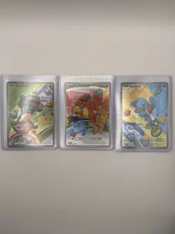 Pokemon TCG First Partner Illustration Collection Series 1 Kanto GEN 1 Starters - Image 1