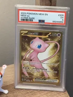 (RARE) PSA 5 Pokemon 151 Ultra Premium Collection Promo Mew EX 205/165 🩵 - Image 1