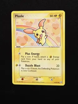 Pokemon TCG Plusle 69/101 EX Hidden Legends Common Regular 2004 LP+ - Image 1