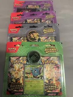 (Lot of 4) Pokemon Mega Evolution Ascended Hero Tech Sticker/ Coin - Image 2