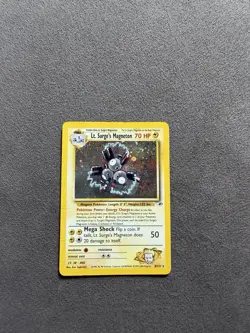 Pokemon Lt. Surge's Magneton Gym Heroes 8/132 Holo Rare Stage 1 HEAVY PLAY - Image 1