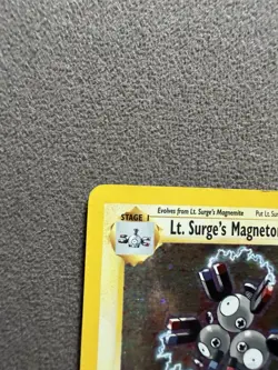 Pokemon Lt. Surge's Magneton Gym Heroes 8/132 Holo Rare Stage 1 HEAVY PLAY - Image 3