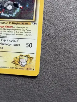 Pokemon Lt. Surge's Magneton Gym Heroes 8/132 Holo Rare Stage 1 HEAVY PLAY - Image 5