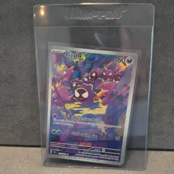 Pokemon Gastly 177/162 Illustration Rare Holo Basic SV05 Temporal Forces 60 HP - Image 1