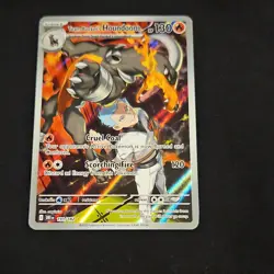 Pokemon TCG Team Rocket's Houndoom 130 HP IR Holo Full Art 191/182 Eng 2025 - Image 2