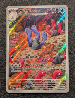 Pokemon TCG Scarlet & Violet Paldean Fates Wugtrio Illustration Rare 224/091 - Image 1