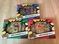 Pokemon TCG Ascended Heroes Mega Feraligatr Meganium Emboar Ex Box New & Sealed - Image 1