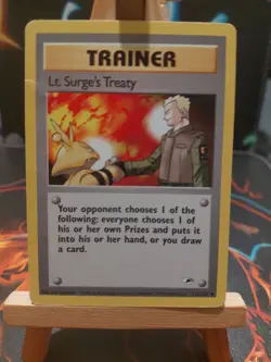 Pokemon Lt. Surge’s Treaty 112/132 Gym Heroes - LP - Image 1