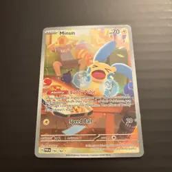 Minum 194/182 Paradox Rift Illustration SV04 NM Condition Pokemon TCG - Image 1