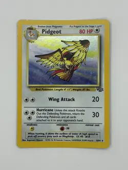Pokemon TCG Pidgeot Jungle 8/64 Unlimited Holo Rare - Image 1
