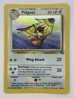 Pokemon TCG Pidgeot Jungle 8/64 Unlimited Holo Rare - Image 3