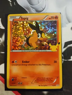 Tepig 13/25 Holo McDonald's Collection 25th Anniversary Pokemon TCG Excellent - Image 1