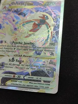 Deoxys VSTAR GG46/GG70 Crown Zenith: Galarian Gallery Holo Pokemon Mint - Image 2