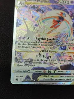 Deoxys VSTAR GG46/GG70 Crown Zenith: Galarian Gallery Holo Pokemon Mint - Image 3