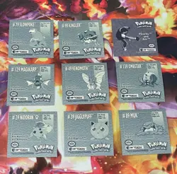 Pokemon Artbox 1999 Vintage Stickers Series 1 NM (9 Total, assorted) - Image 2