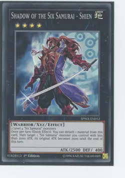 Yugioh Shadow Of The Six Samurai - Shein SPWA-EN012 Super Rare 1st Edition NM - Image 1