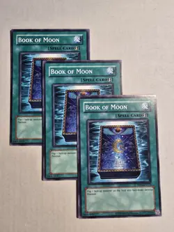 3x Book of Moon RP02-EN070 Retro Pack 2 (2020 Date Reprint) Unlimited Playset x3 - Image 1