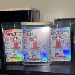 One Piece CCG Monkey D Luffy US Voyage Promo Card 005 Counter +1000 5000 Power - Image 2