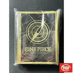 One Piece Card Game Sleeves Black Gold Deck Protector Official - Image 1