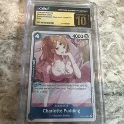 Charlotte Pudding One Piece Trading Card Game 2024 OP06-047 CGC 10 PRISTINE - Image 1
