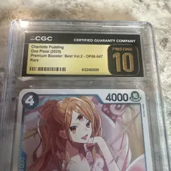 Charlotte Pudding One Piece Trading Card Game 2024 OP06-047 CGC 10 PRISTINE - Image 2
