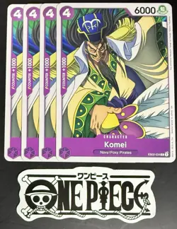 4x One Piece EB02-034 C Komei - English - Regular - Play Set - TCG - NM/M - Image 1