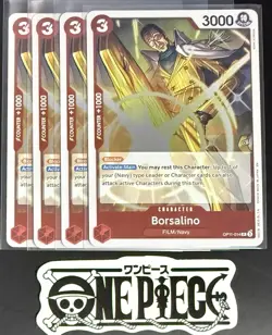 4x One Piece OP11-014 R Borsalino - English - Foil - Playset - TCG - NM/M - Image 1