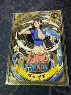 Ultra Premium One Piece Boa Metal Waifu Anime Wanted Card CCG NM MSR Nico Robin - Image 1