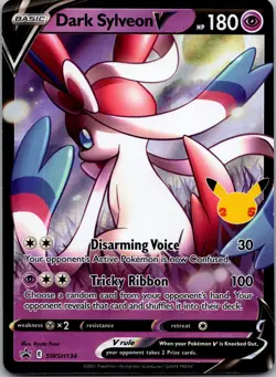 Dark Sylveon V Promo SWSH: Sword & Shield Promo Cards SWSH134 NM - Image 1