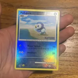Pokemon Card Piplup Burger King Promos Platinum Stamped Reverse Holo 71/100 - MP - Image 1