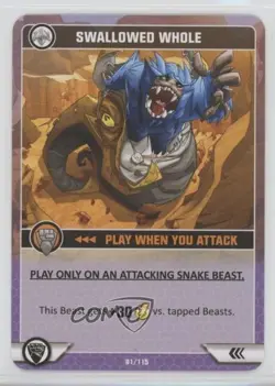 2017 Battle Claw - Trading Card Game Swallowed Whole #81 - Image 1