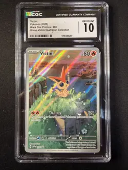 CGC GEM MINT 10 Victini 2025 Promo Cards #208 Unova Illustration - Image 1