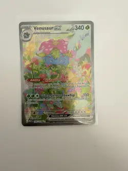 Venusaur ex 198/165 Scarlet & Violet 151 Full Art Holo 340 HP Pokemon Card - Image 1