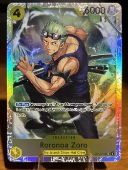 Roronoa Zoro SR OP15-113 ENGLISH ONE PIECE Card Adventure on KAMI’s Island OP15 - Image 1