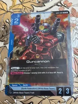 Gundam Card Game Guncannon Rare Newtype Rising GD01-004 - Image 1