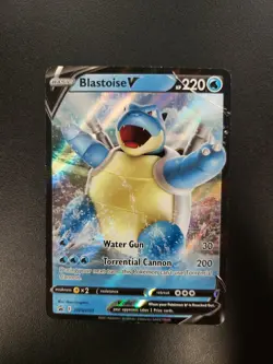 Blastoise V SWSH101 Black Star Promo Pokemon Sword & Shield Ultra Rare Card DMG - Image 1