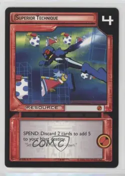 2004 Megaman - Power Up! Expansion Set Trading Card Game Superior Technique - Image 1