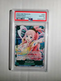One Piece PSA 10 GEM MINT Shirahoshi English Event Pack Vol 7 Promo Card P-091 - Image 3