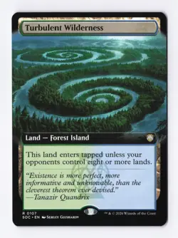 Turbulent Wilderness (Extended Art) 107 (R) MTG Commander: Secrets of Strixhaven - Image 1