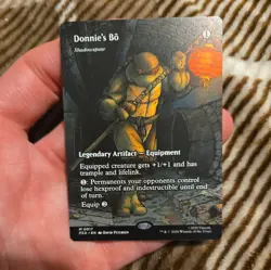 Donnie's Bo - Shadowspear (Borderless) Teenage Mutant Ninja Turtles Foil - MTG - Image 1