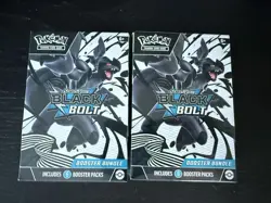 2x Pokemon TCG Scarlet Violet Black Bolt Booster Bundle New Sealed - Image 1