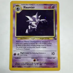 Haunter 6/62 Fossil Holo Vintage Pokemon Card WOTC 1999 LP - Image 1