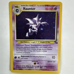 Haunter 6/62 Fossil Holo Vintage Pokemon Card WOTC 1999 LP - Image 3