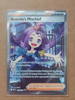 Acerola's Mischief 165/132 Mega Evolution Pokemon Card NM Pack Fresh - Image 1