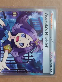 Acerola's Mischief 165/132 Mega Evolution Pokemon Card NM Pack Fresh - Image 3