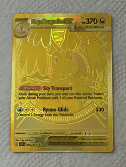 Mega Dragonite ex 295/217 Gold Hyper Rare Pokemon Ascended Heroes - Image 1