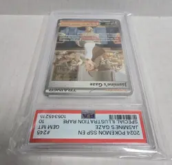 Pokemon Jasmine's Gaze Surging Sparks Special Illustration Rare #245 PSA 10 - Image 3