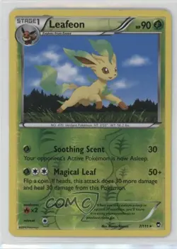 Leafeon Reverse Foil Pokemon XY Furious Fists #7 - Image 1