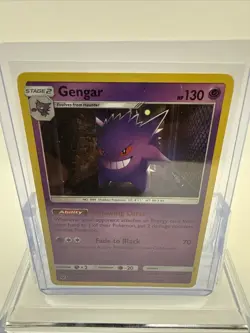 Gengar Pokemon TCG Sm Crimson Invasion 38/111 Holo Rare Stage 2 HP130 2017 - Image 2