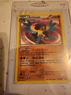 Pokemon TCG Archeops Dark Explorers 110/108 Shiny Secret Rare Textured - Image 5